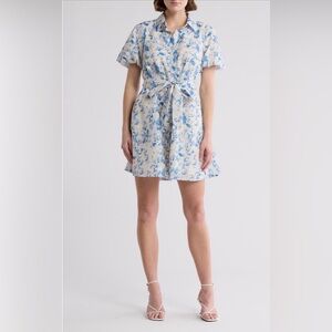 Sam Edelman Floral Embroidered Eyelet
Puff Sleeve Shirtdress